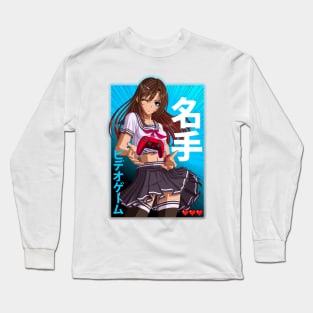 Anime Gamer Girl - Video Game Pro Long Sleeve T-Shirt